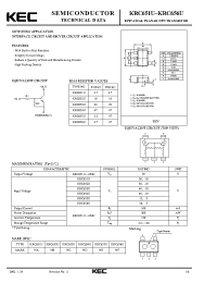 Datasheet KRC652U manufacturer KEC